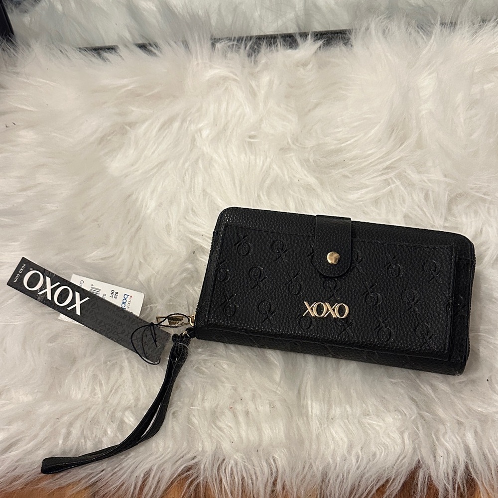 XOXO Black Textured Women's Wallet
